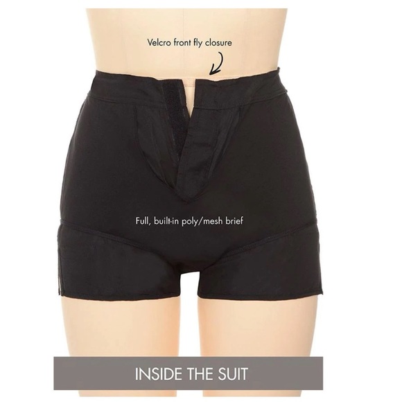 NWT FULLFITALL - Black Cargo Swim Short SIZE 22 - Picture 3 of 15